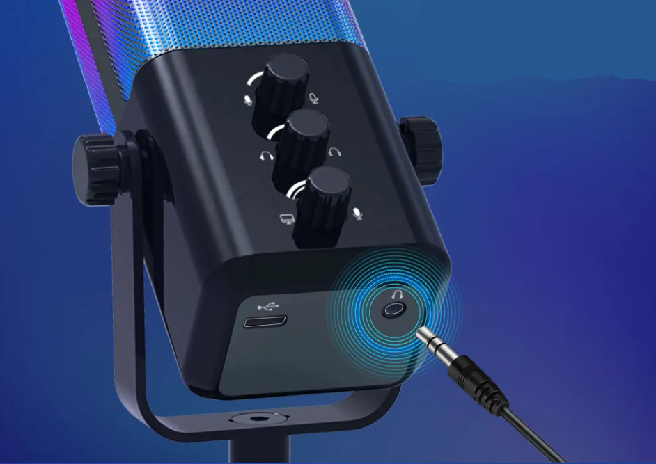 Microphone dynamique M7 USB/XLR avec contrôle RGB