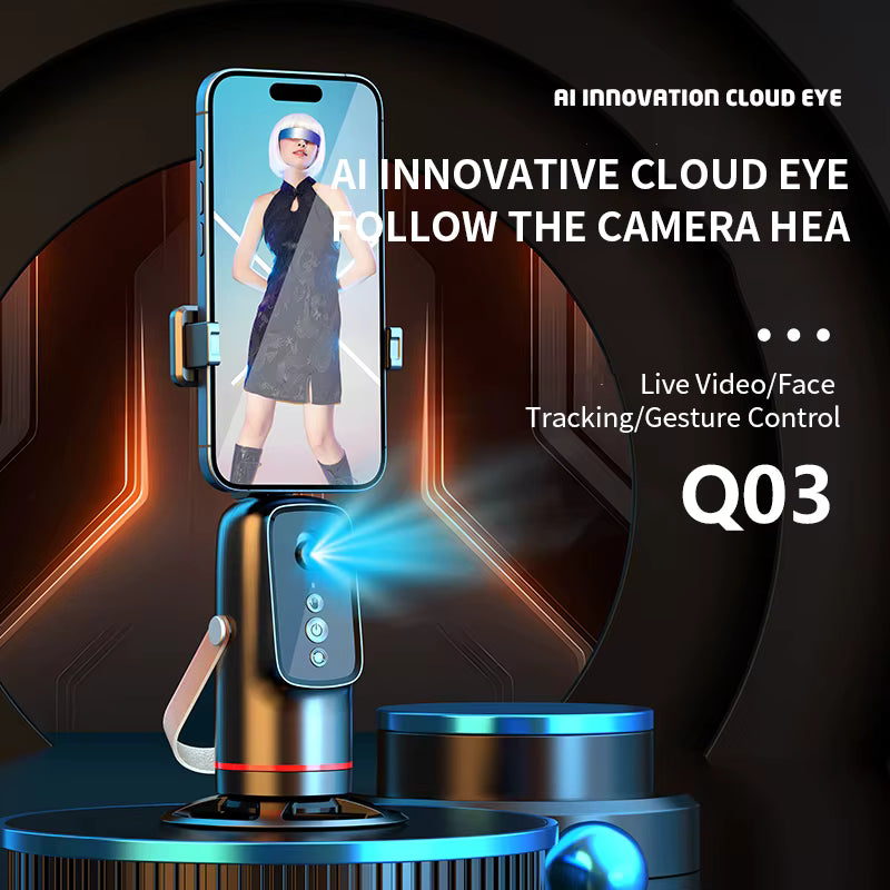 360° Auto Face Tracking Selfie Tripod Q03