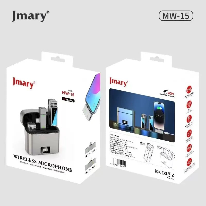WIRELESS MICROPHONE JMARY 2.4G DOUBLE MIC /MW-15